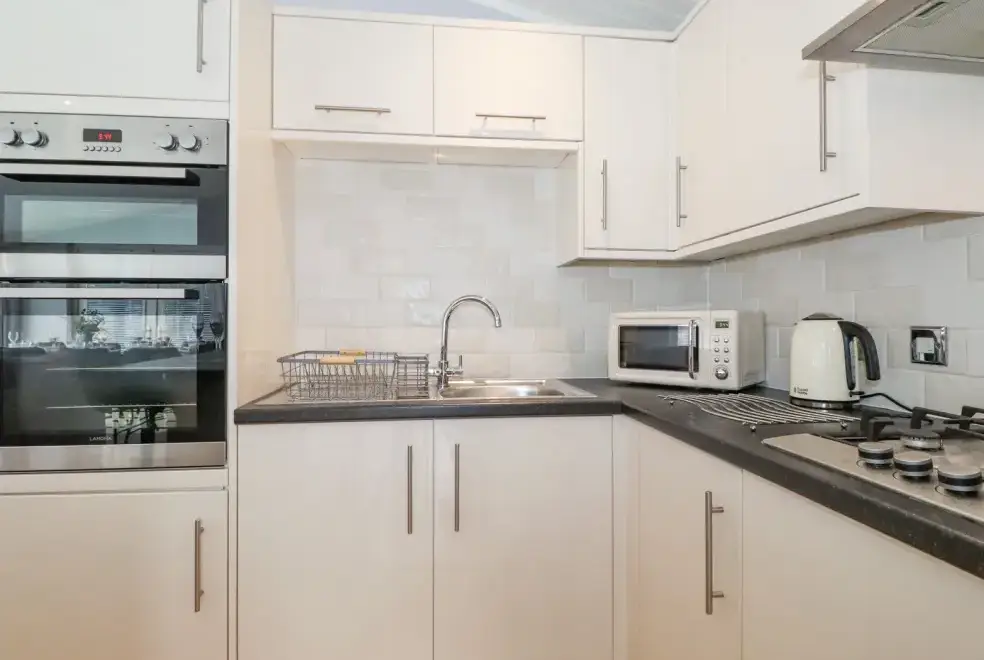 Well equipped kitchen at Lakes Lodge