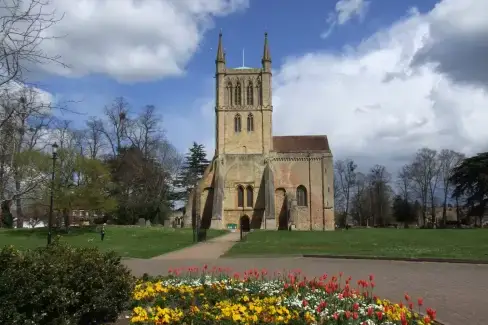 National landscape near Lakeside Yurt, Cotswolds, Worcestershire