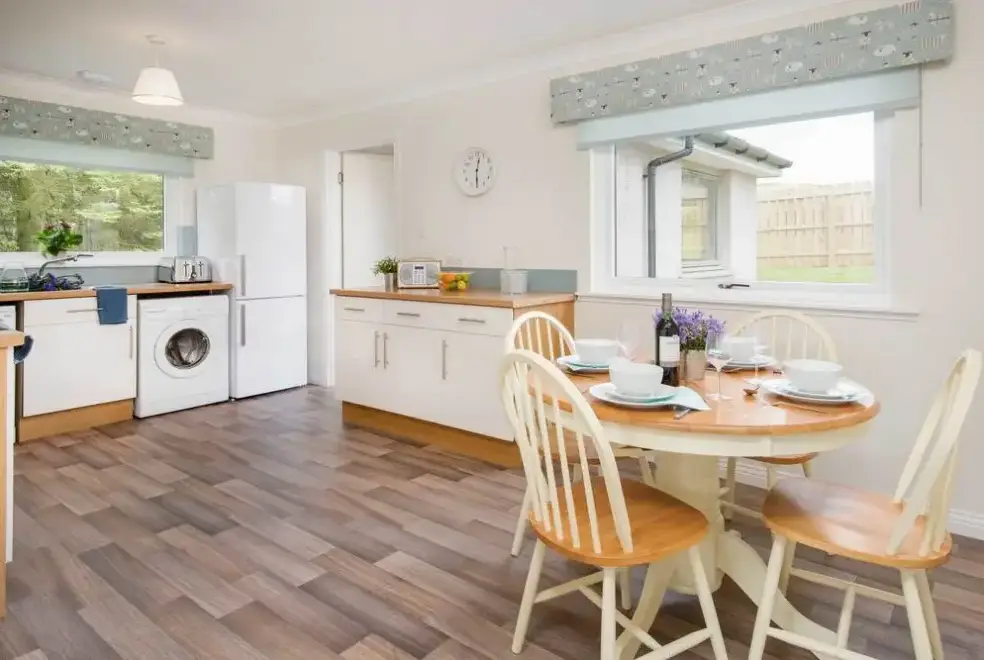 Kitchen/diner at Lammerlaw Self Catering