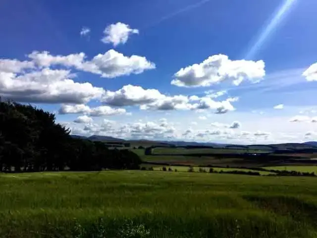 Countryside views at Lammerlaw Self Catering