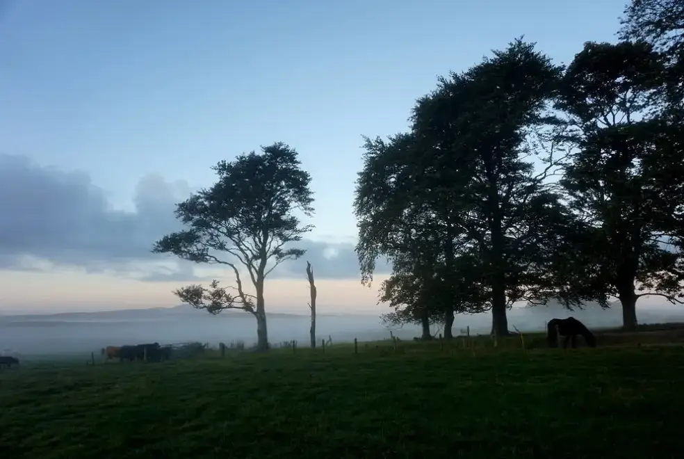 Countryside views at Lammerlaw Self Catering