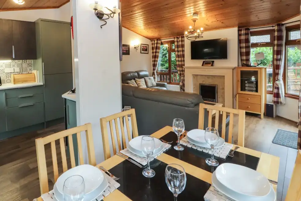 Open plan living area at Langdale Lodge 15