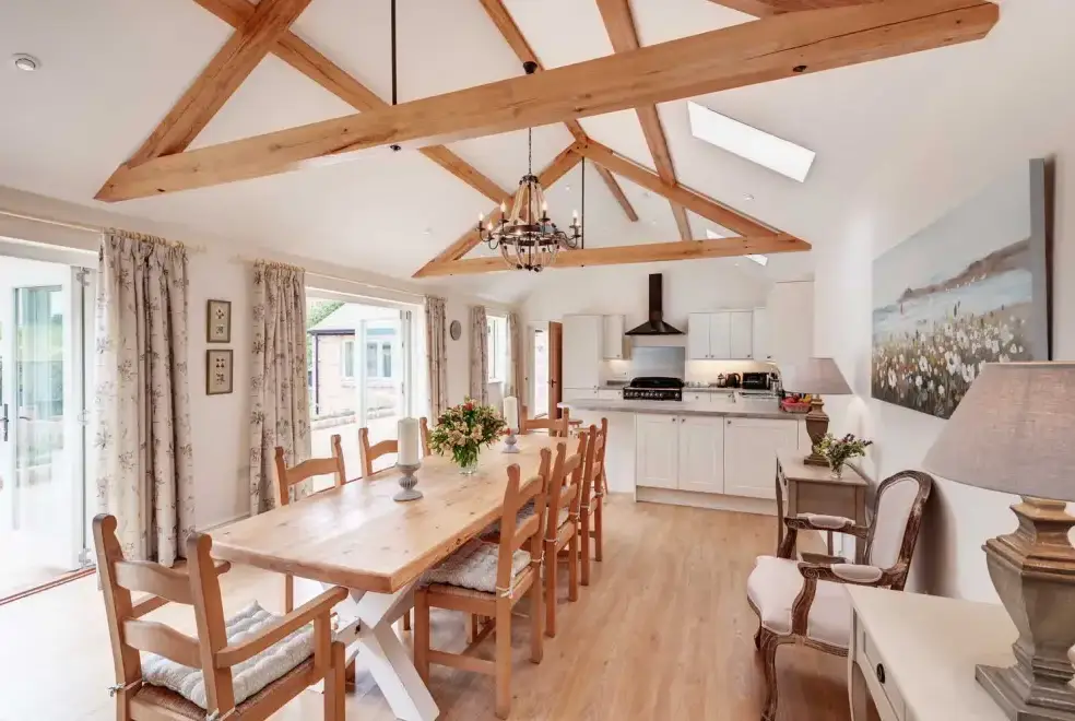 Kitchen/diner at Langford Valley Barn