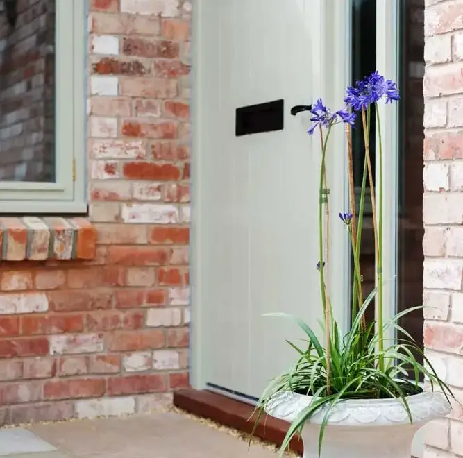 Patio area at Langford Valley Barn