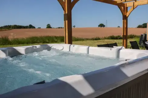 Private Hot Tub at Langley Barn, Derbyshire