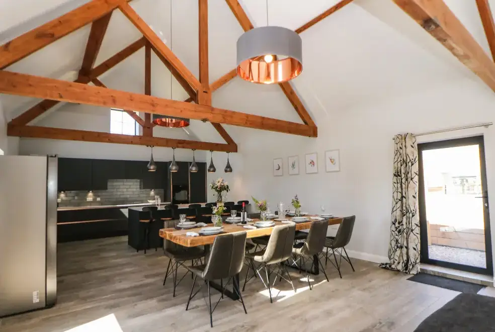 Kitchen/diner at Langley Barn