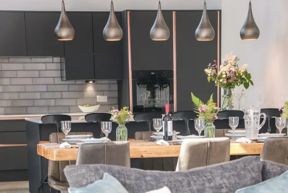 Kitchen/diner at Langley Barn