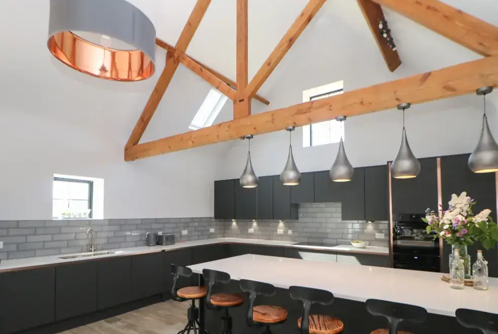 Luxury kitchen at Langley Barn