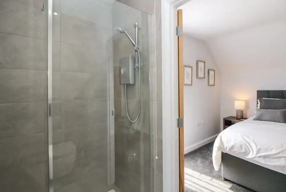 Ensuite bathroom at Langley Barn