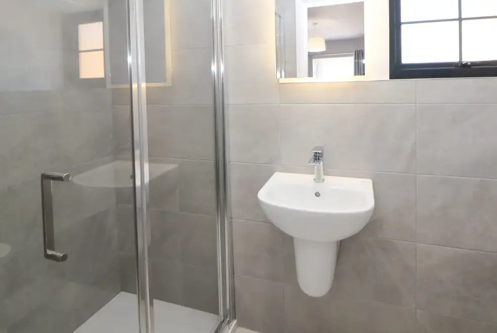 Shower room at Langley Barn