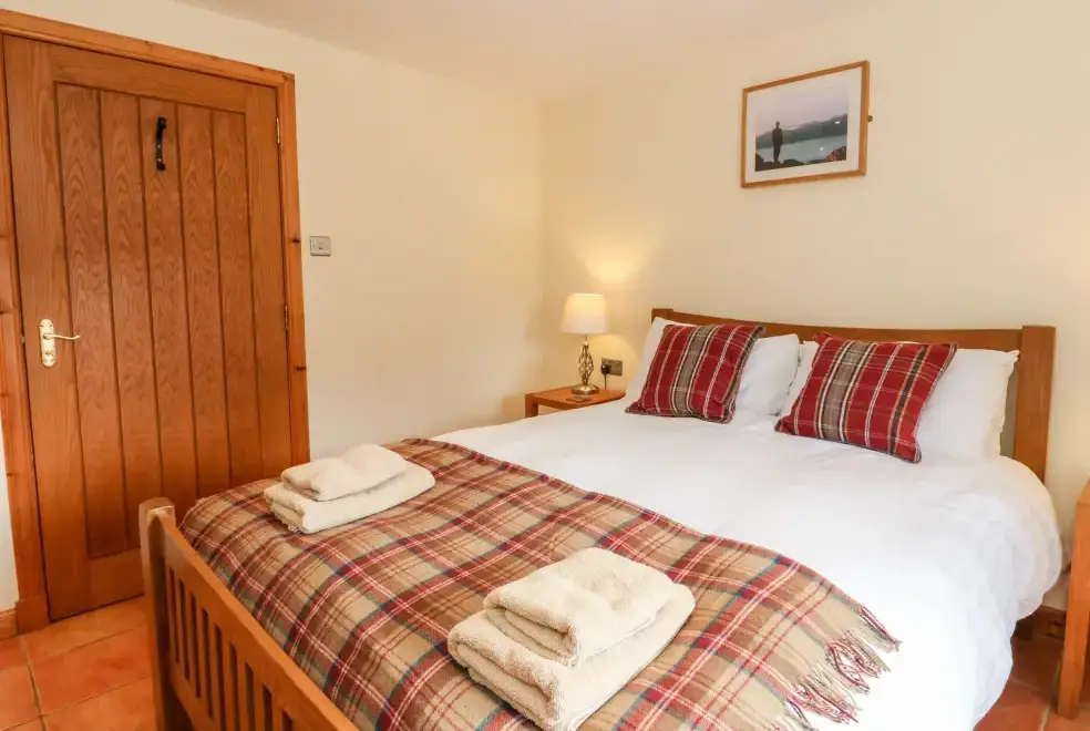 Bedroom at Larch Cottage