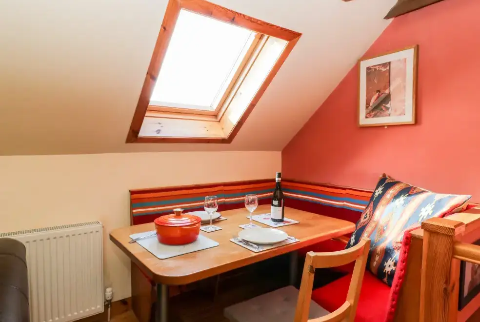 Dining room at Larch Cottage