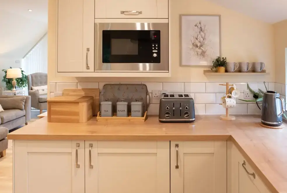 Kitchen/diner at Larchwood Lodge