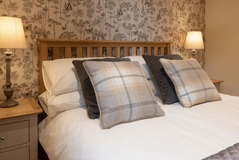 Bedroom at Larchwood Lodge