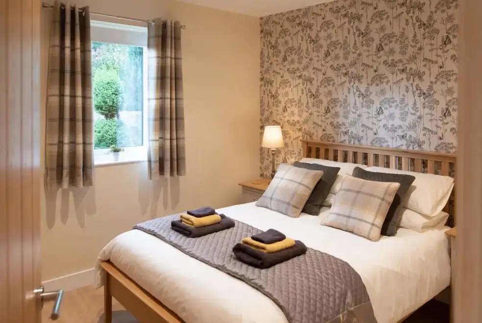 Bedroom at Larchwood Lodge