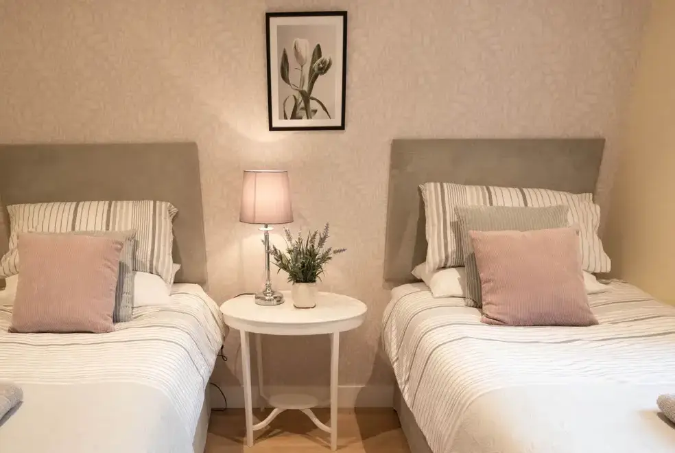 Bedroom at Larchwood Lodge