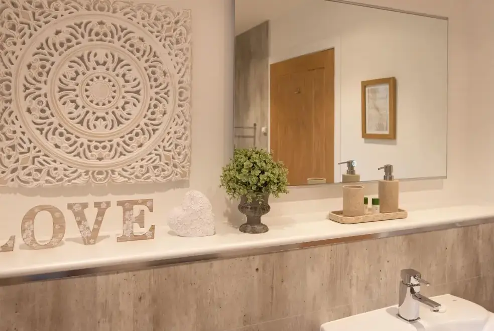 Luxurious interior at Larchwood Lodge