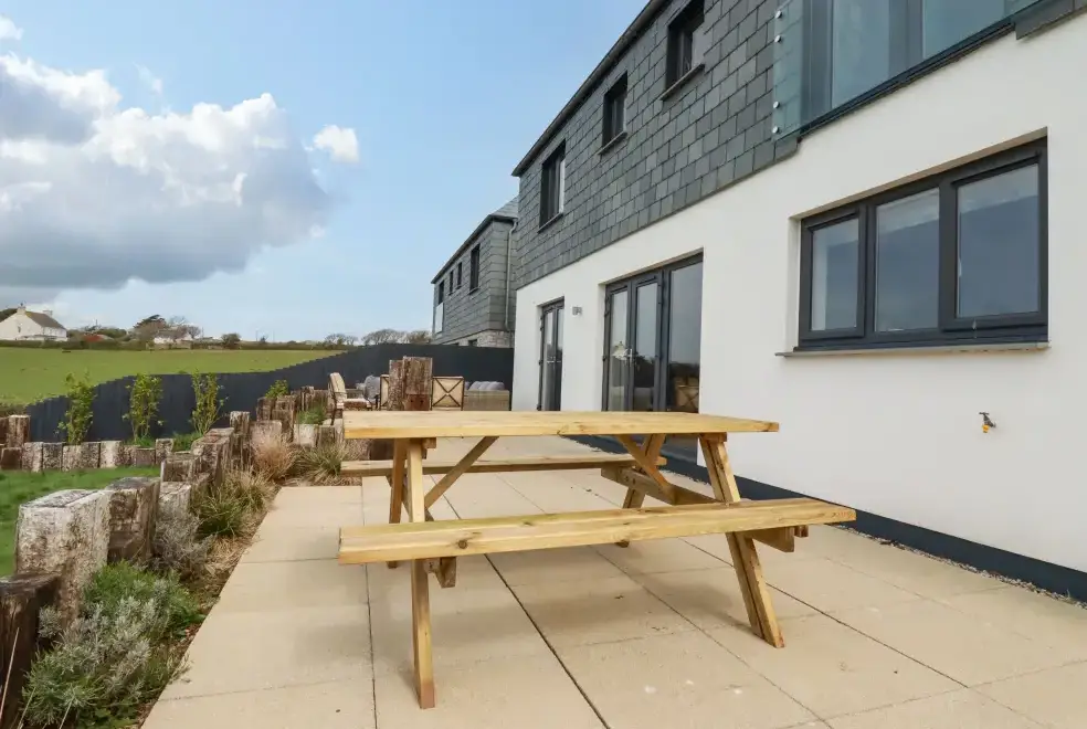Patio area at Lavender House