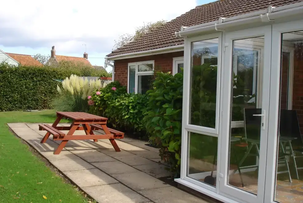 Patio area at Lavenders