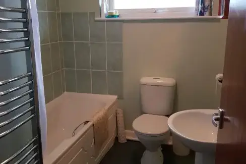 Family bathroom at Lavenders, Norfolk