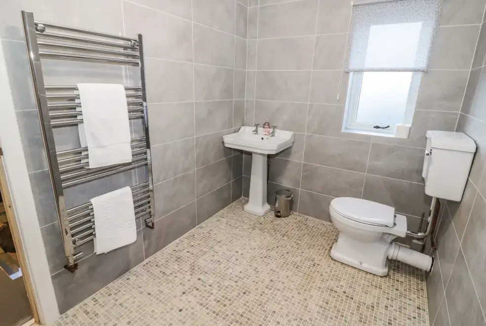 Shower room at Lea Farm House