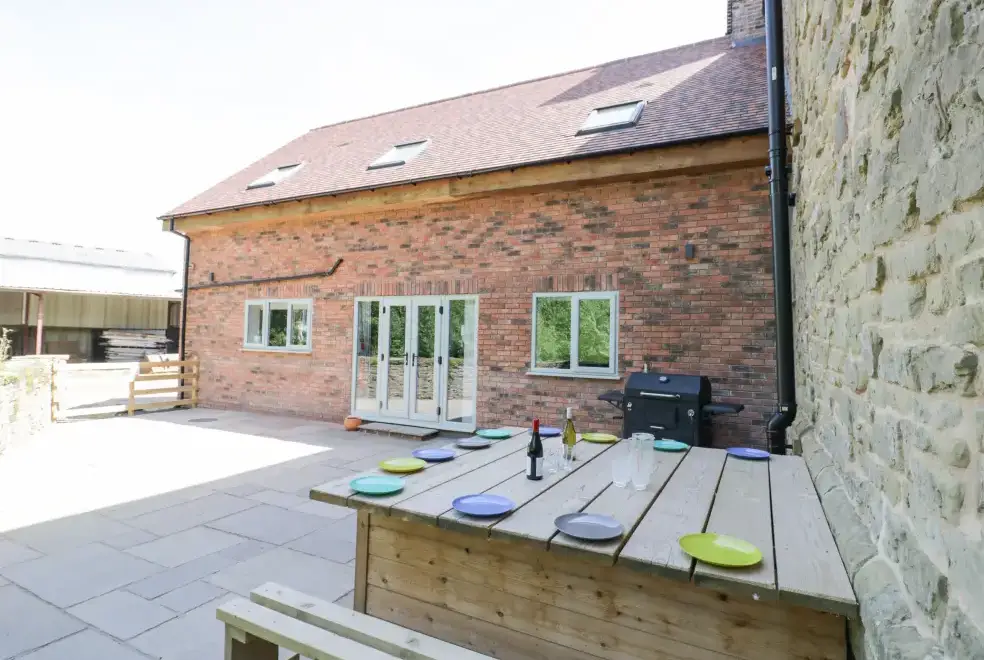 Patio area at Lea Farm House