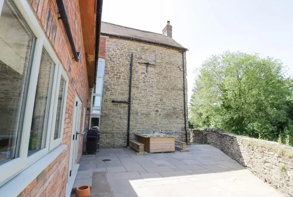 Patio area at Lea Farm House