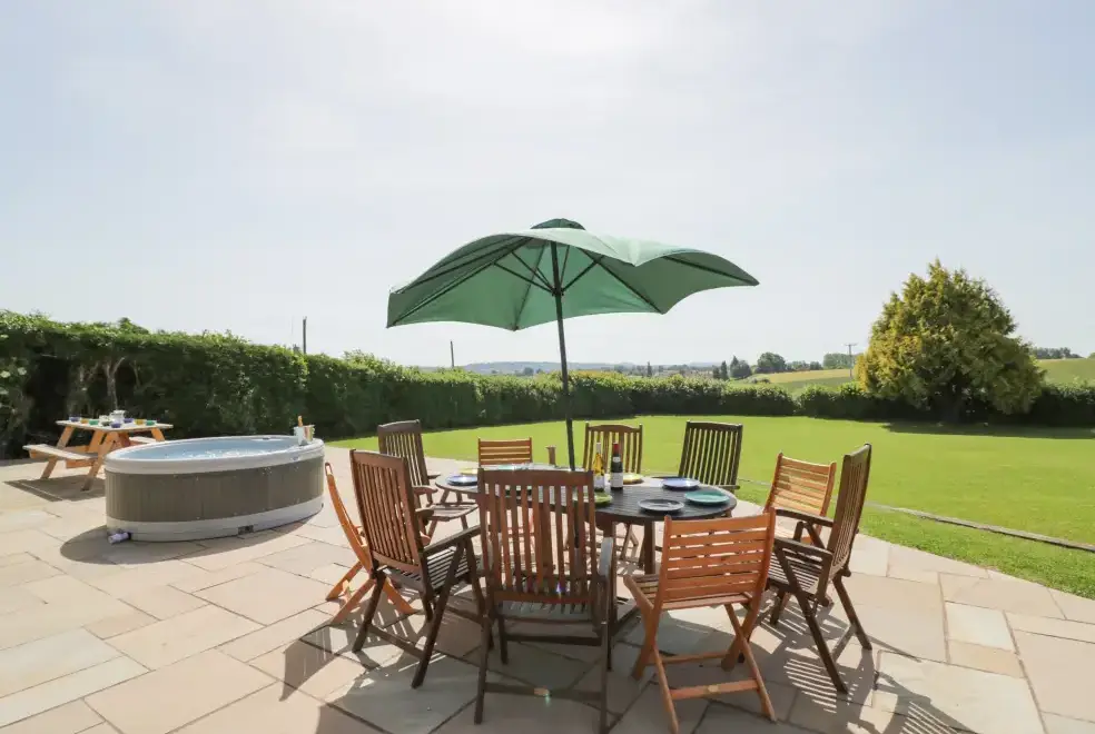 Garden furniture at Lea Farm House