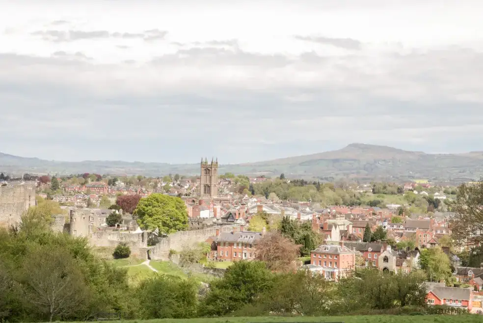Countryside views at Lea Farm House