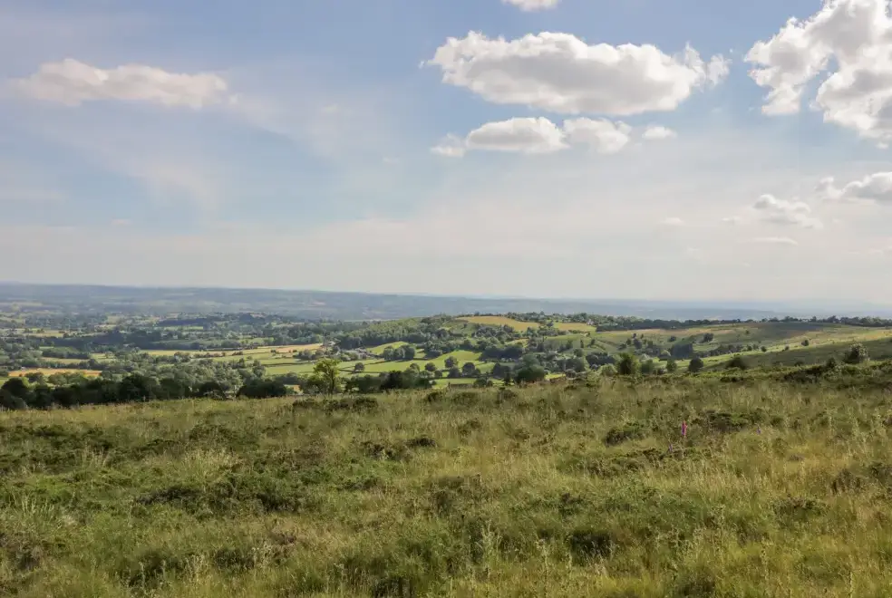 Countryside views at Lea Farm House