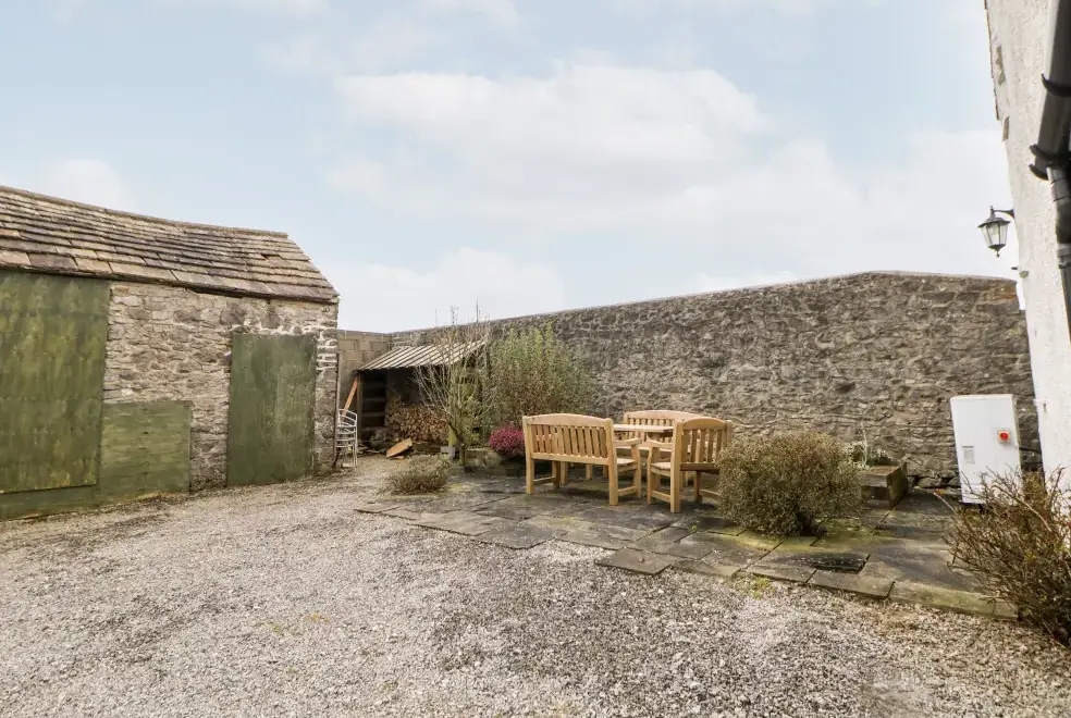Patio area at Lees Farm