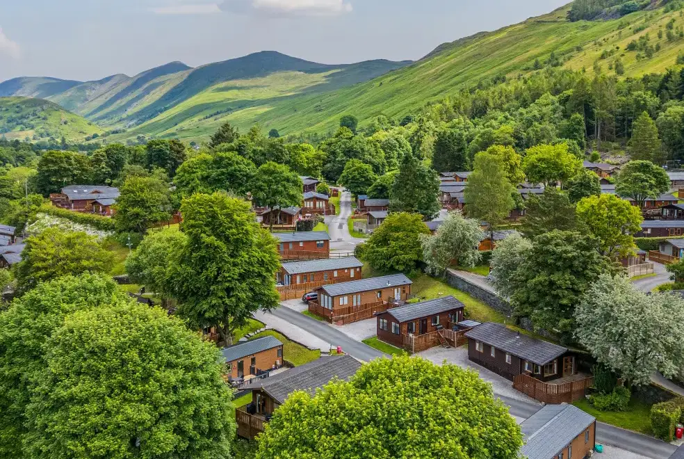 Countryside views at Limefitt Lodge