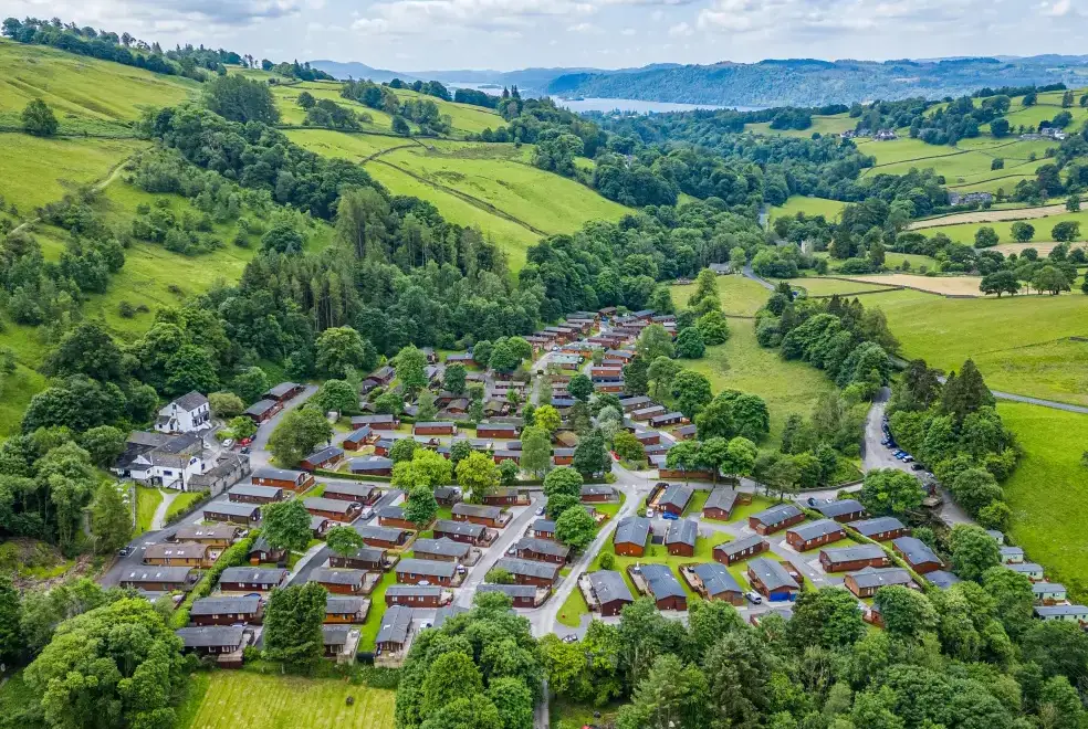 Countryside views at Limefitt Lodge