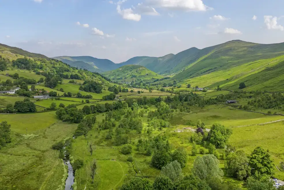 Countryside views at Limefitt Lodge