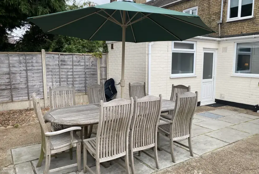 Patio area at Lincoln House
