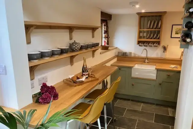 Kitchen/diner at Lingcombe Barn in Dartmoor