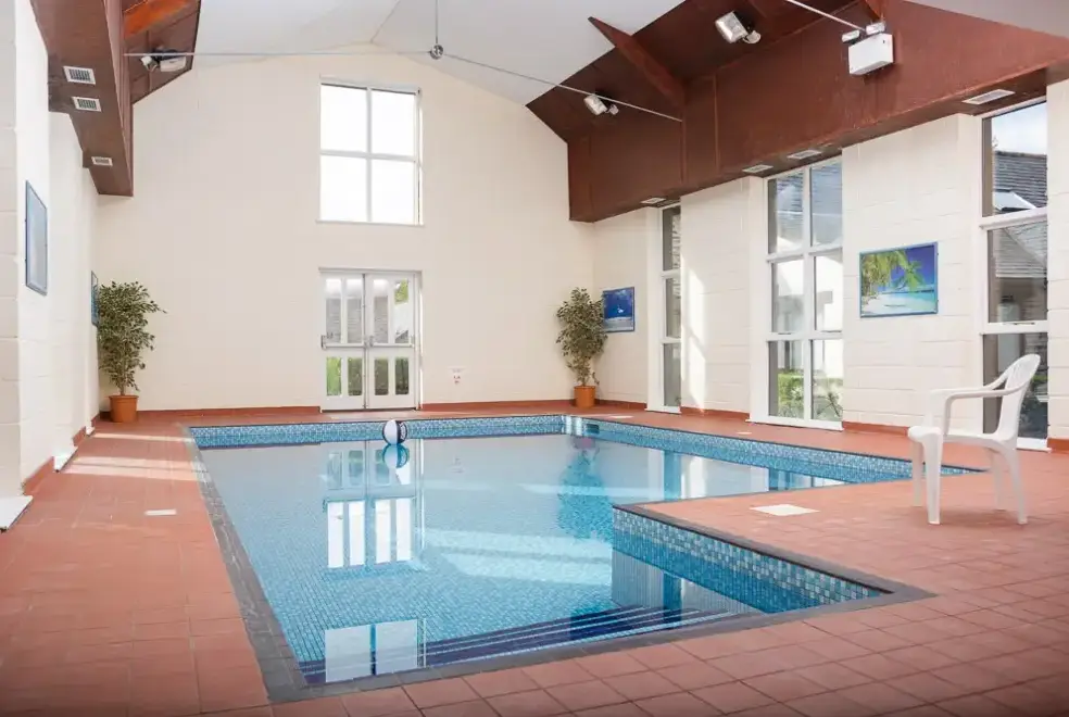 Private Swimming Pool at Lingcombe Barn in Dartmoor