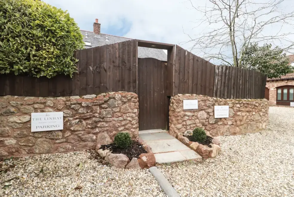 Enclosed garden at Linhay Barn Conversion