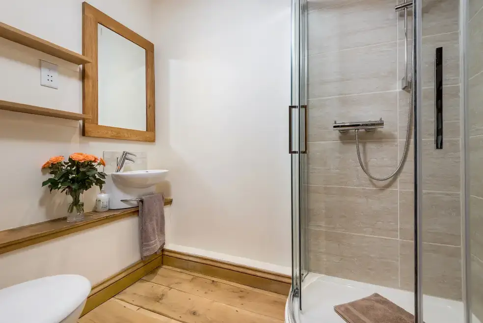 Shower room at Little Canwood House, Sleeps 7+1, 5* Gold Award Winning