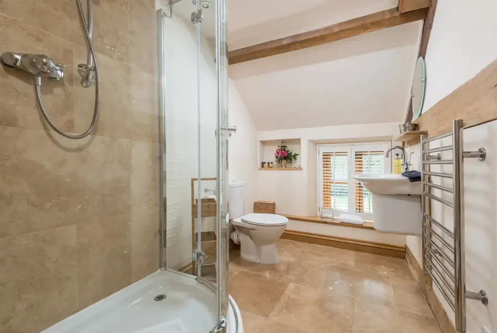 Family bathroom at Little Canwood House, Sleeps 7+1, 5* Gold Award Winning