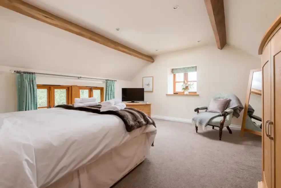 Bedroom at Little Canwood House, Sleeps 7+1, 5* Gold Award Winning