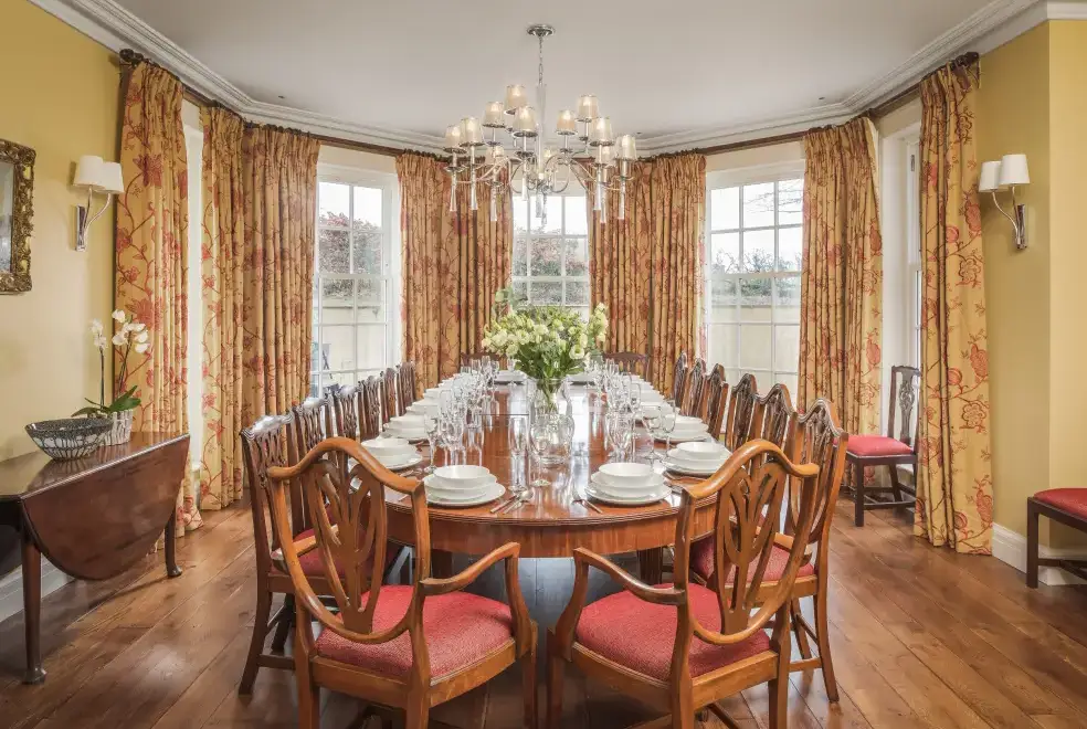 Dining room at Little Cheriton House