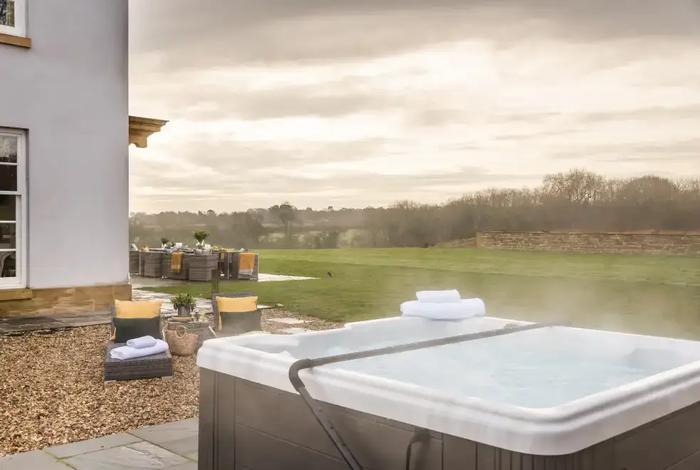 Private Hot Tub at Little Cheriton House