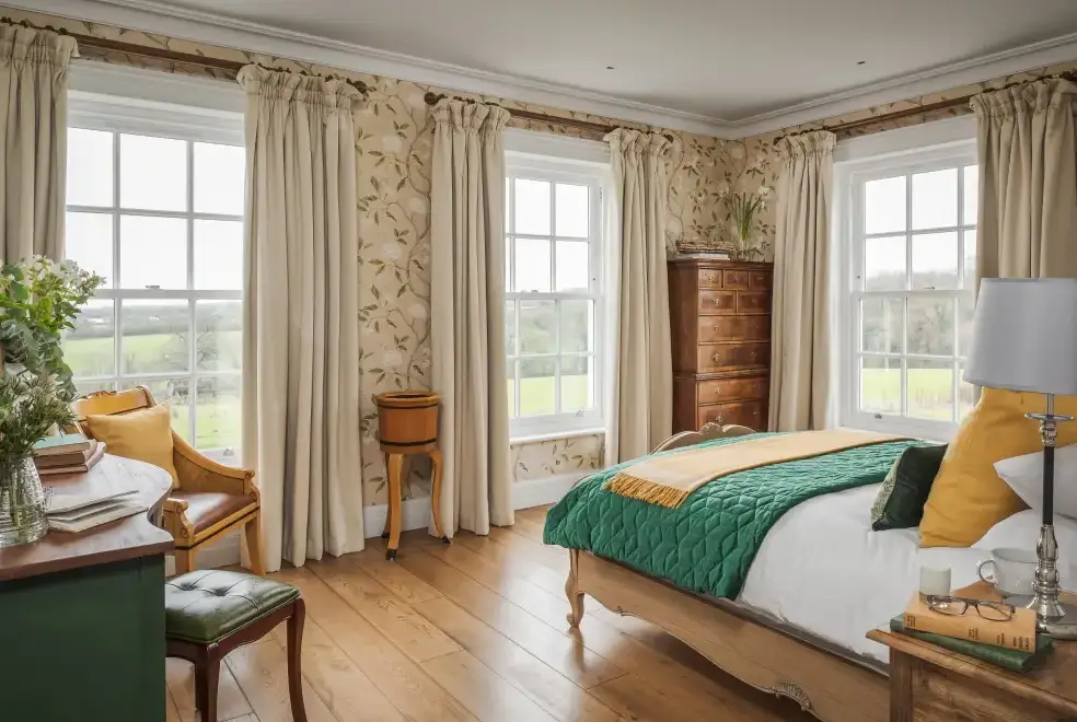 Bedroom at Little Cheriton House