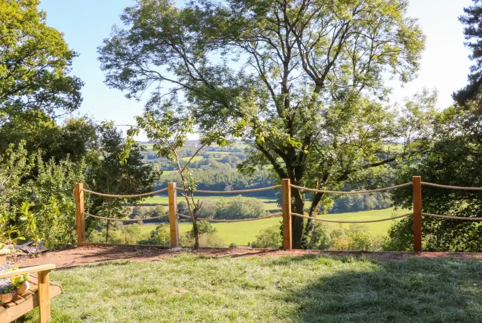 Countryside views at Little Silver Fox Shepherds Hut