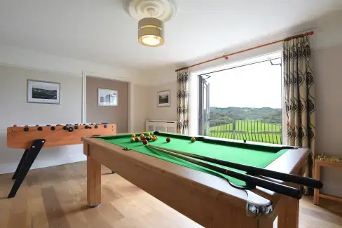 Games Room at Llanlliana Coastal Retreat, Anglesey
