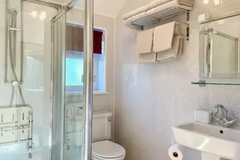 Family bathroom at Lletty Bach, Carmarthenshire