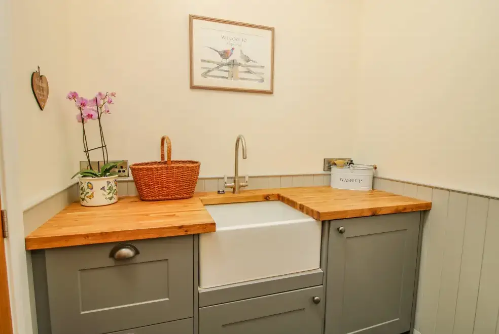 Utility room at Llety Cariad