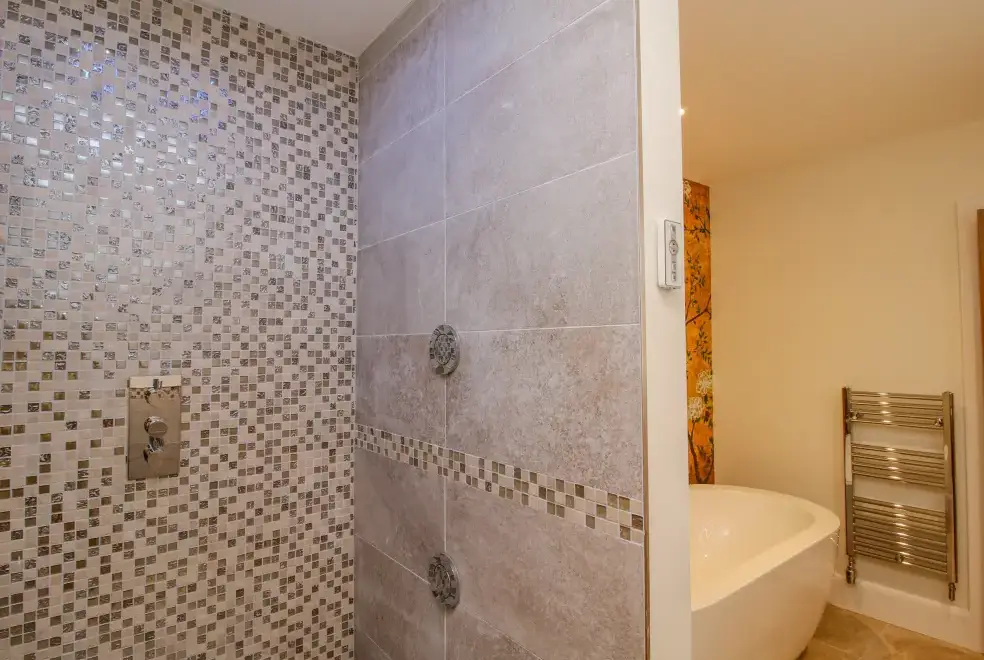 Shower room at Llety Cariad