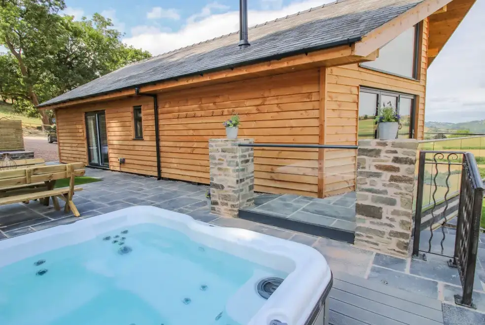 Private Hot Tub at Llety Cariad